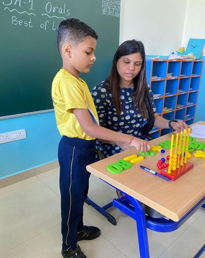 Students engaged in personalized learning activities